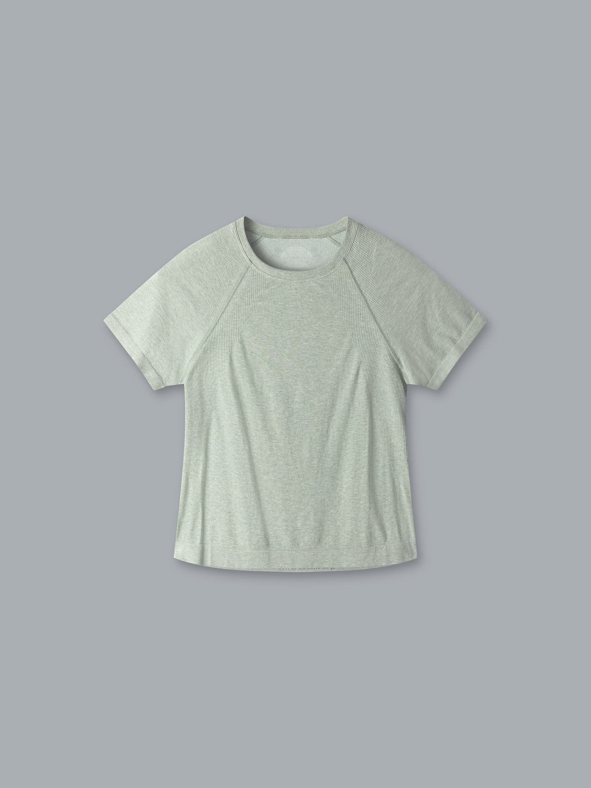 HERE TODAY MELANGE Cropped Tee Sage Marl
