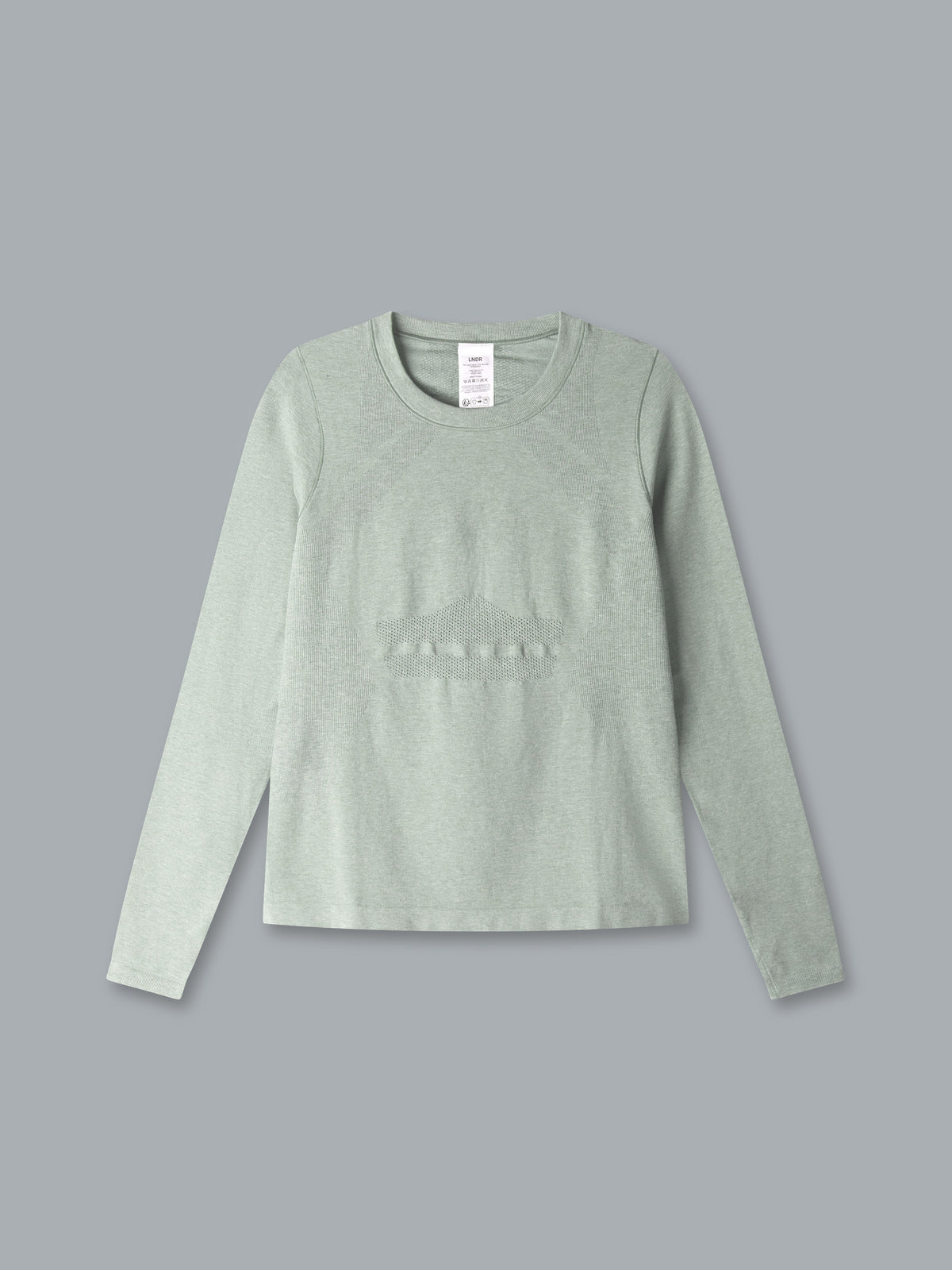 HERE TODAY MELANGE Long Sleeve Tee Sage Marl