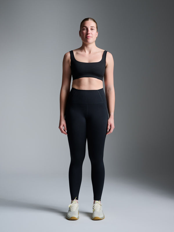 Tam wears size S is 5' 6" - Underband 72cm, Waist 71cm, Hips 95cm, Inseam 80cm