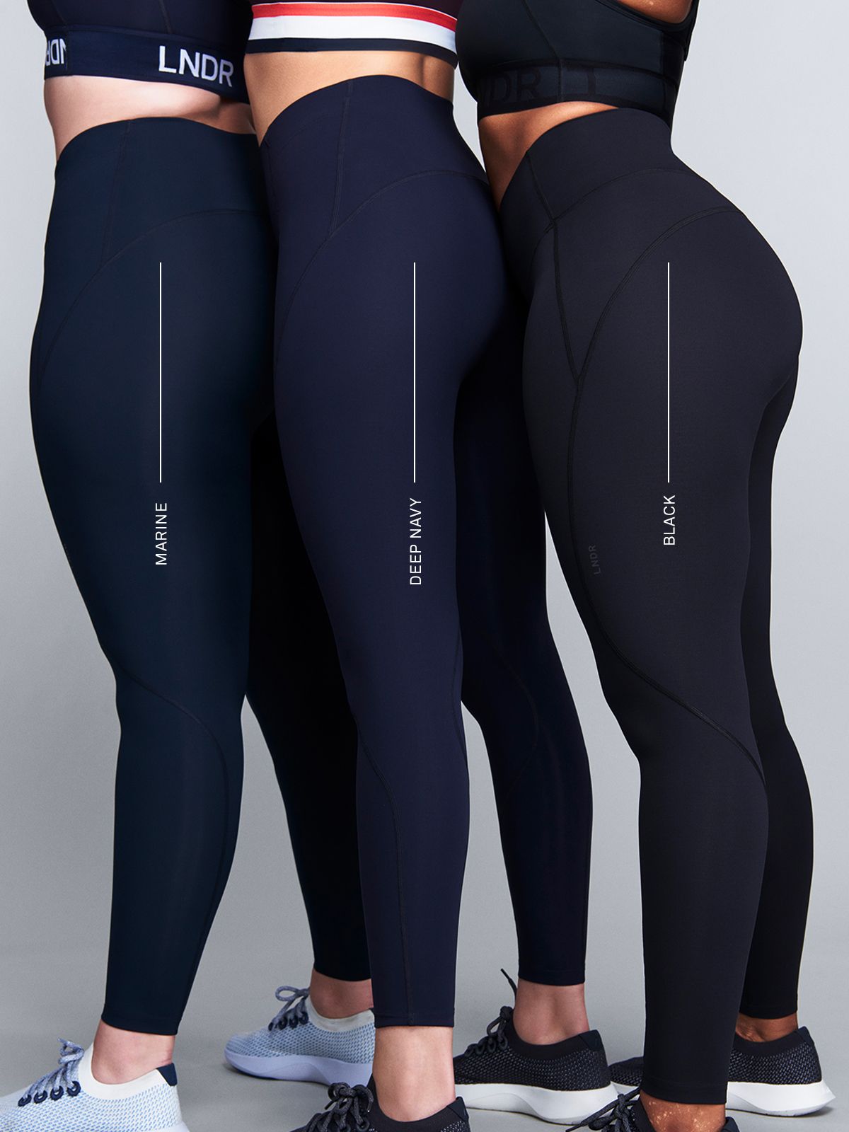 Womens lightspeed high waisted full length marine blue leggings 6