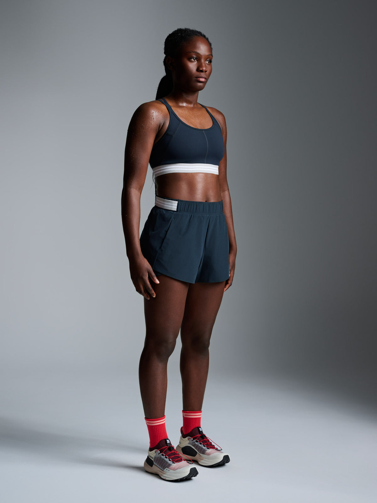 FLY RUN Recycled Short Marine