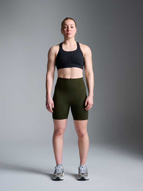 Zoe wears size S is 5' 4" - Underband 78cm, Bust 88cm, Waist 73cm, Hips 97cm