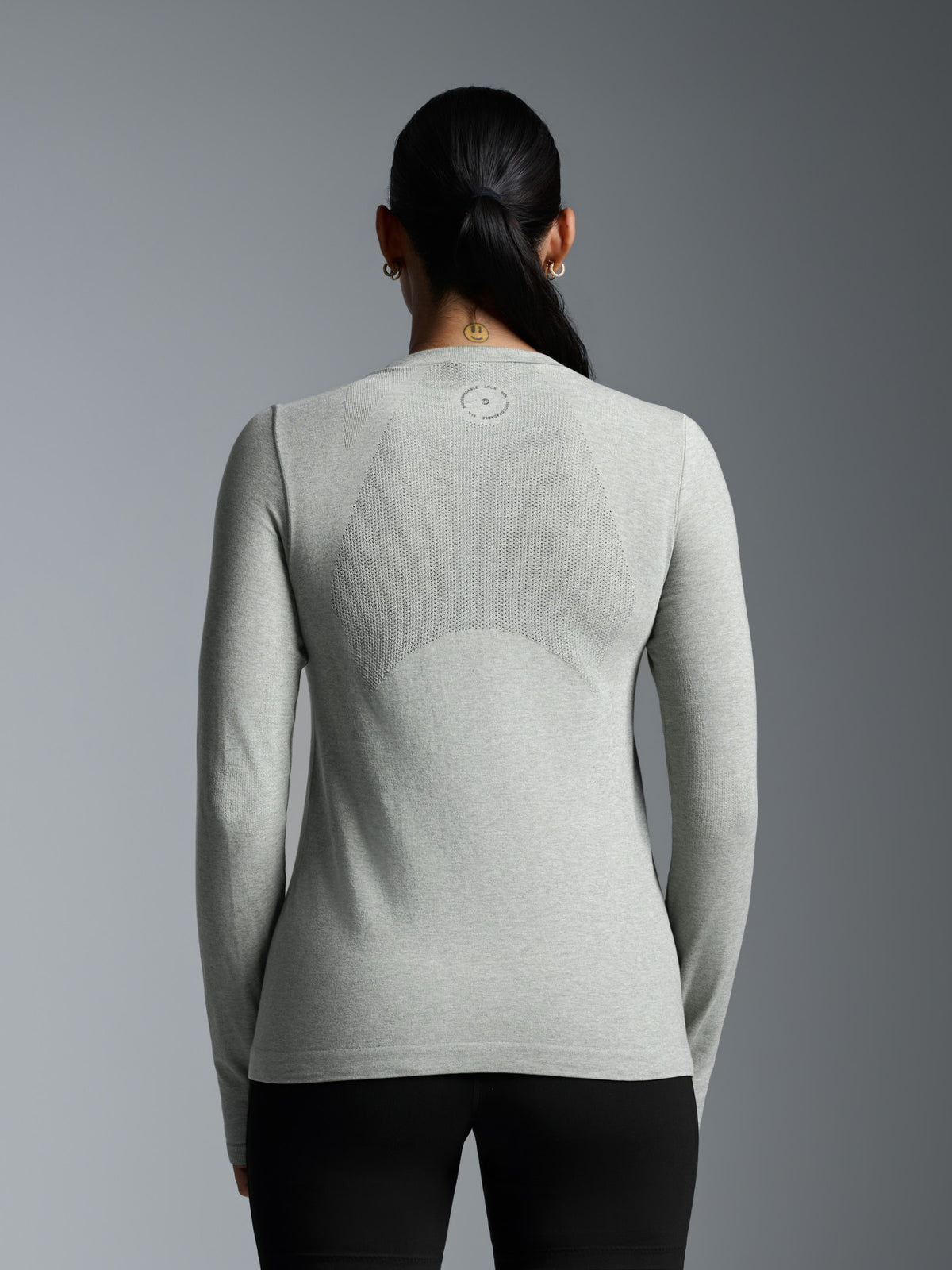 HERE TODAY MELANGE Long Sleeve Tee Sage Marl