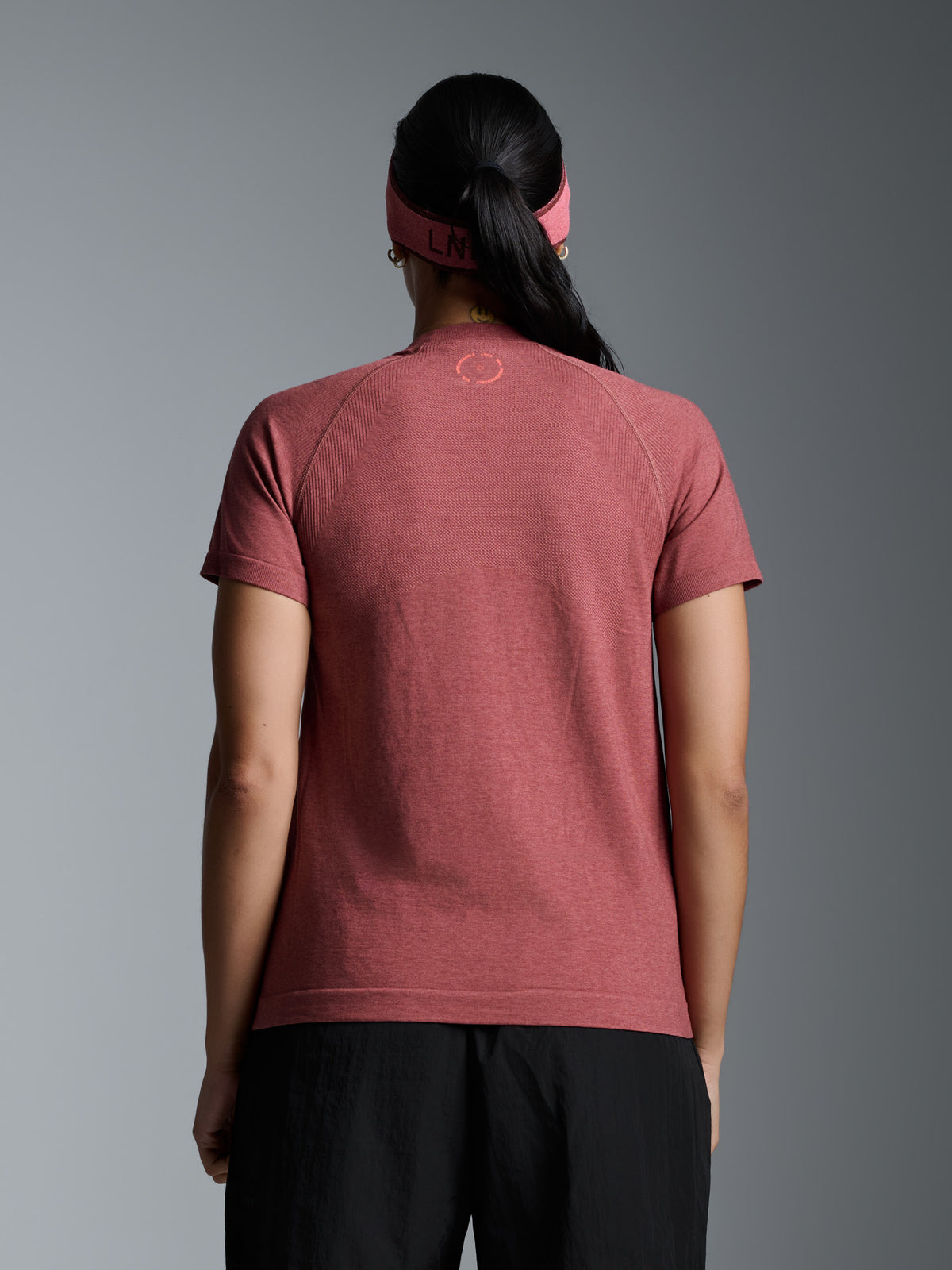 HERE TODAY MELANGE Short Sleeve Tee Earth Marl